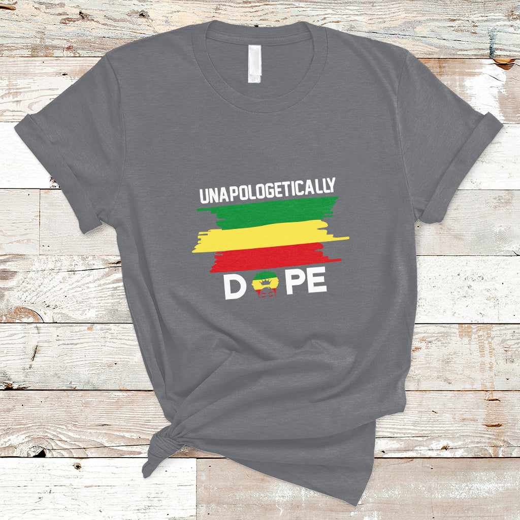 Unapologetically Dope Black Pride Melanin African American T Shirt - Wonder Print Shop