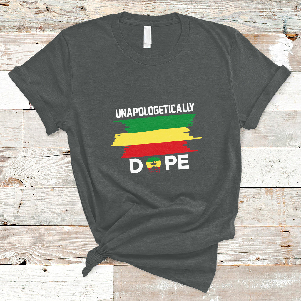 Unapologetically Dope Black Pride Melanin African American T Shirt - Wonder Print Shop