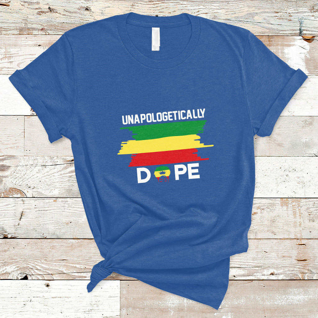 Unapologetically Dope Black Pride Melanin African American T Shirt - Wonder Print Shop