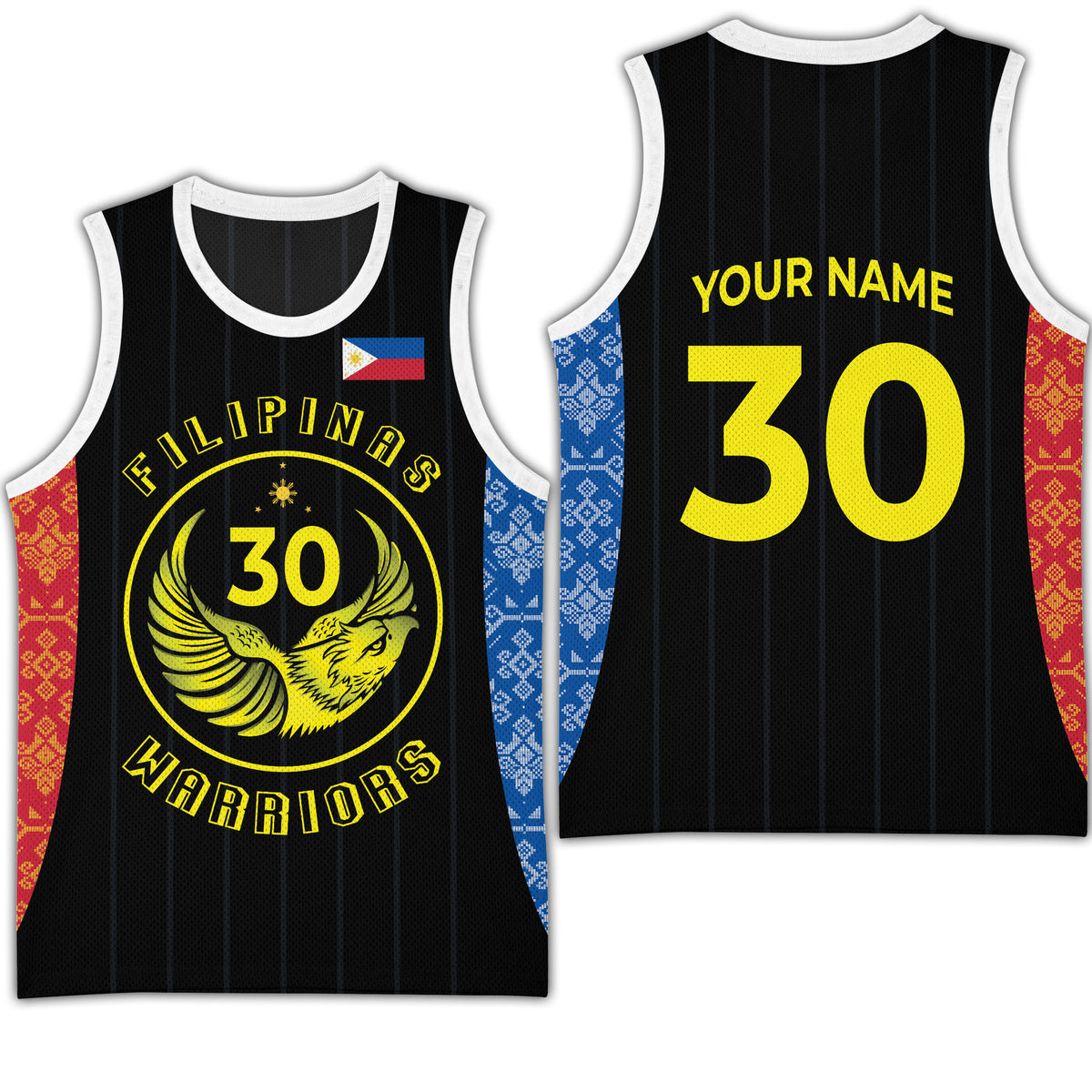 Custom Pilipinas Warriors Basketball Jersey Black Color LT03