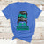 Cervical Cancer Warrior Messy Bun Teal Ribbon T Shirt - Wonder Print Shop