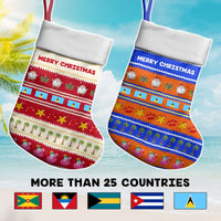 Custom Caribbean Countries Christmas Stocking Funny Tropical Style - Wonder Print Shop