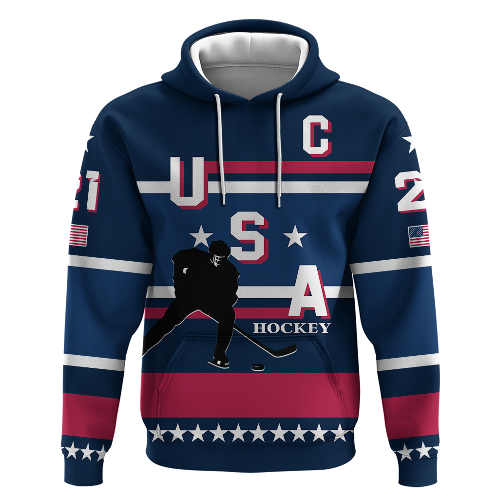 Custom USA Ice Hockey 2024 Hoodie LT01