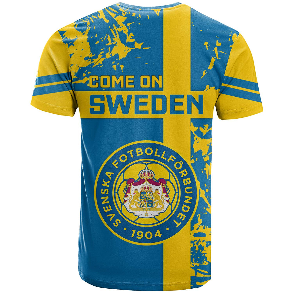 Sweden Football T Shirt Come On Sverige 2023 World Cup - Wonder Print Shop
