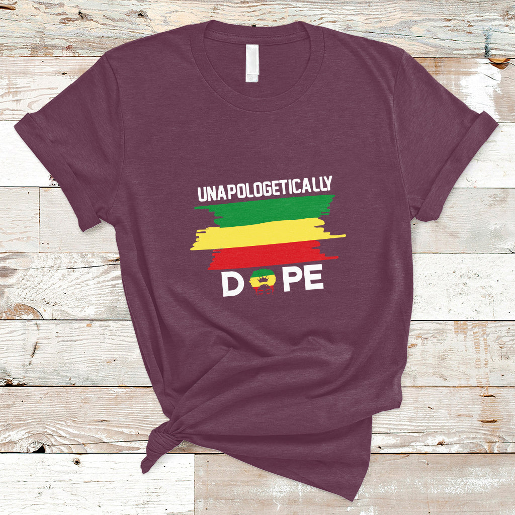 Unapologetically Dope Black Pride Melanin African American T Shirt - Wonder Print Shop