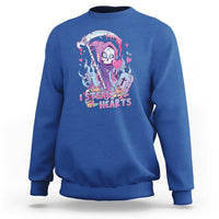 Funny Valentine I Steal Hearts Grim Reaper Womens Mens Sweatshirt - Wonder Print Shop