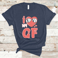 I Love My GF Red Heart Valentine's Day Husband Boyfriend T-Shirt - Wonder Print Shop