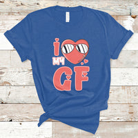 I Love My GF Red Heart Valentine's Day Husband Boyfriend T-Shirt - Wonder Print Shop