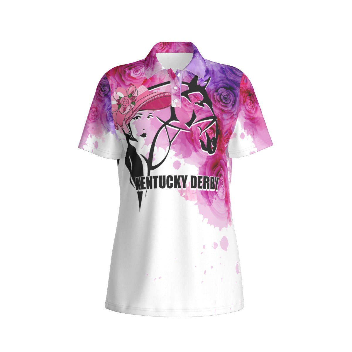 Kentucky Horse Racing Women Polo Shirt Derby Girl LT7