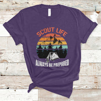 Scout Camping Always Be Prepared Hiking Camping Outdoors Troop Leader T-Shirt - Wonder Print Shop