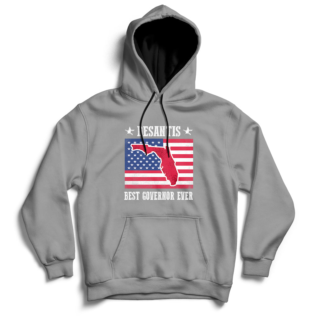 Desantis Best Governor Ever Florida US State Political Hoodie - Wonder Print Shop
