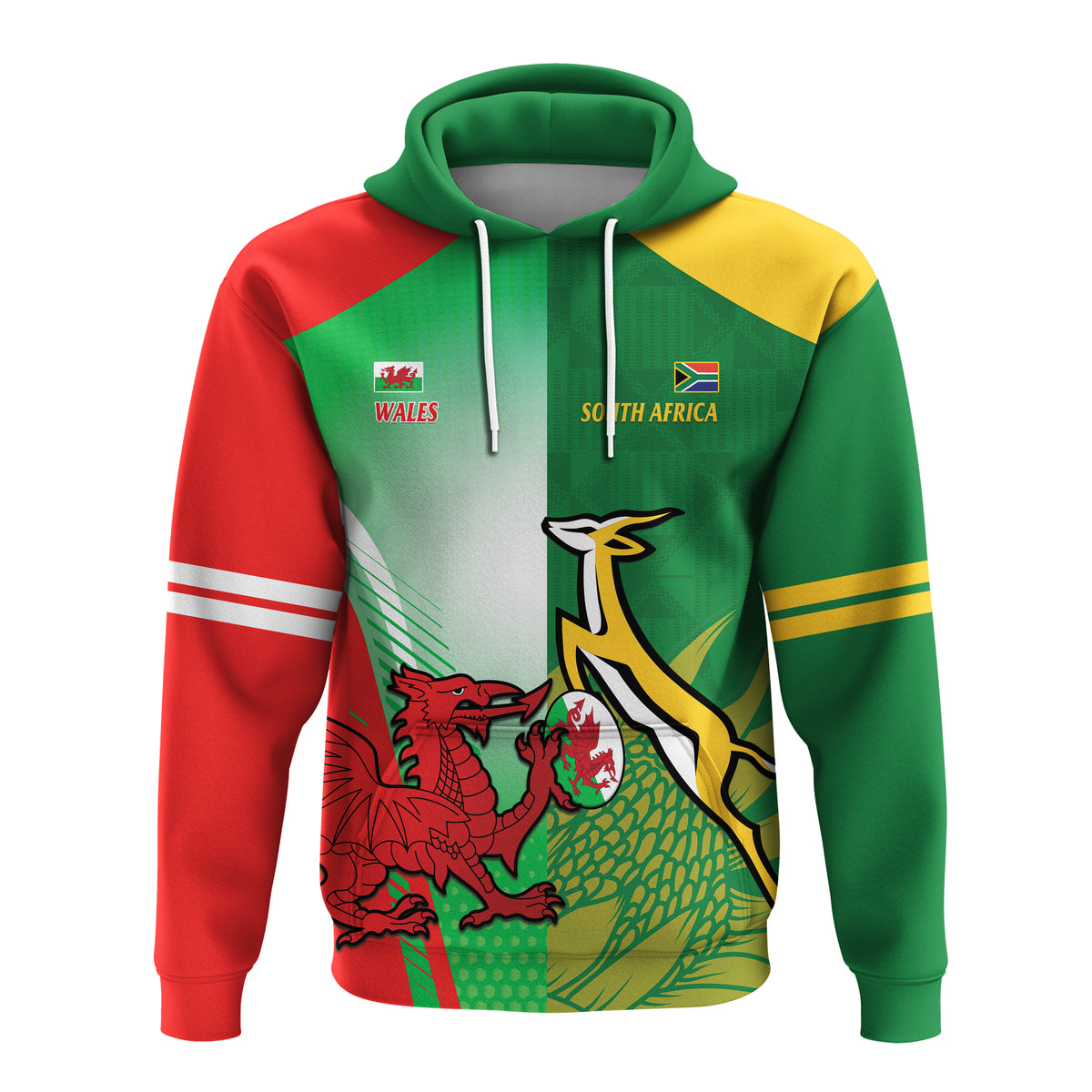 CUSTOMER REQUEST- South Africa and Wales - 04/10/2025 - Hoodie - LT14