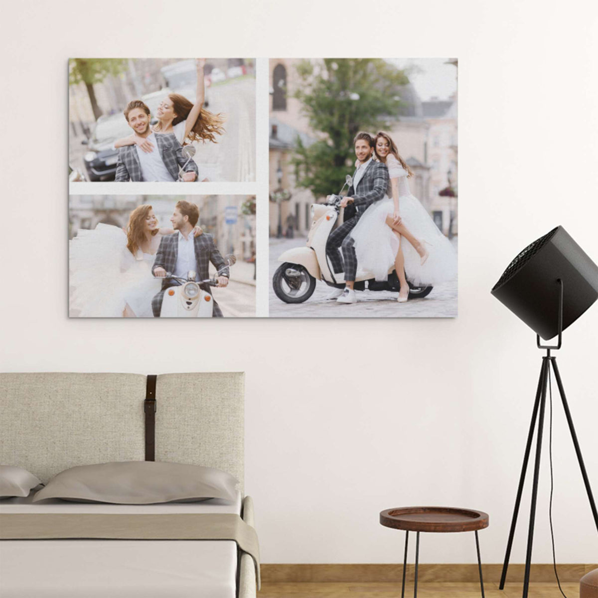 Custom Photo Canvas Wall Art Prints Design 1 - 5 Photo Collage - Wonder Print Shop
