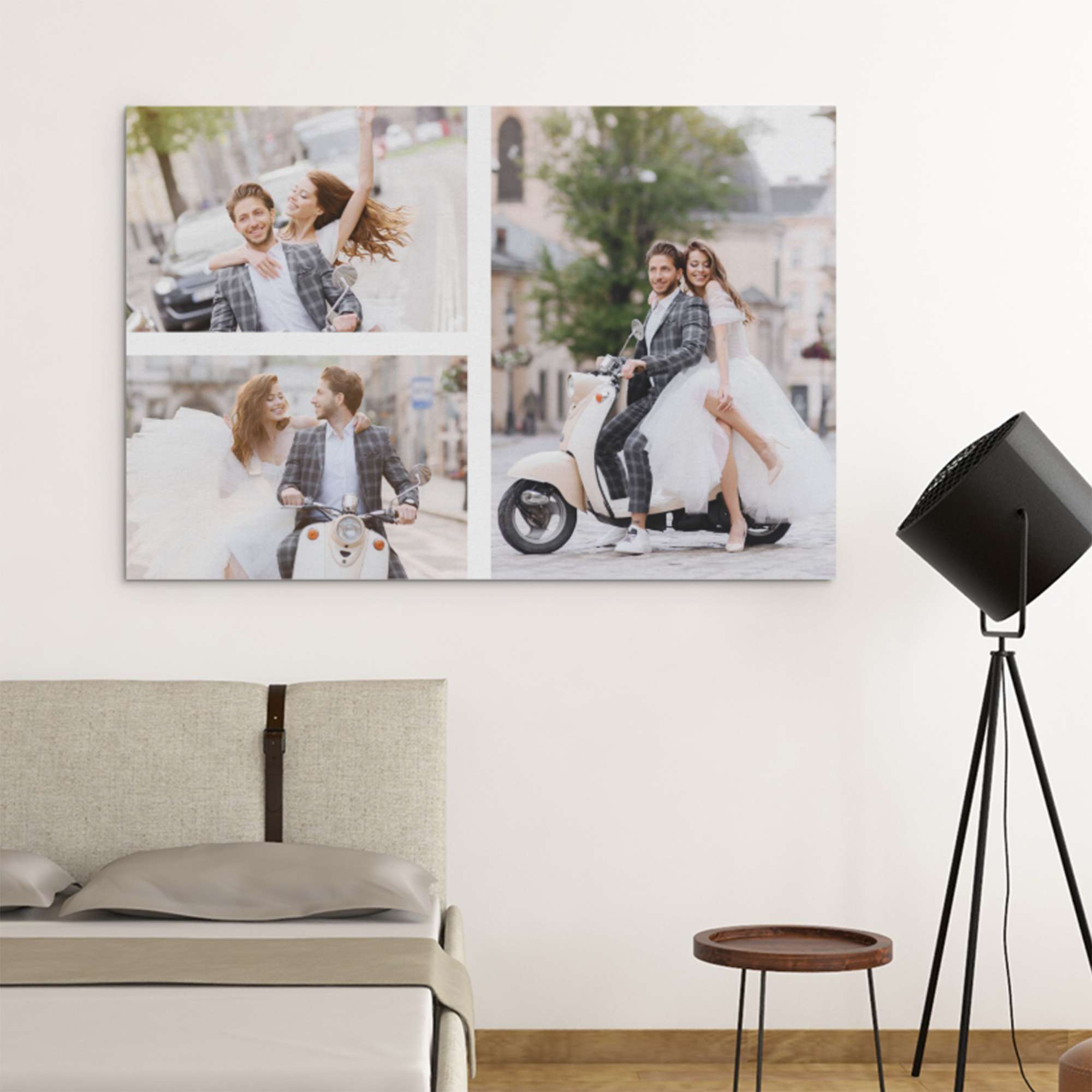 Custom Photo Canvas Wall Art Prints Design 1 - 5 Photo Collage - Wonder Print Shop