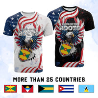Custom Caribbean American Heritage Month T Shirt Proud Of My Roots | Wonder Print Shop