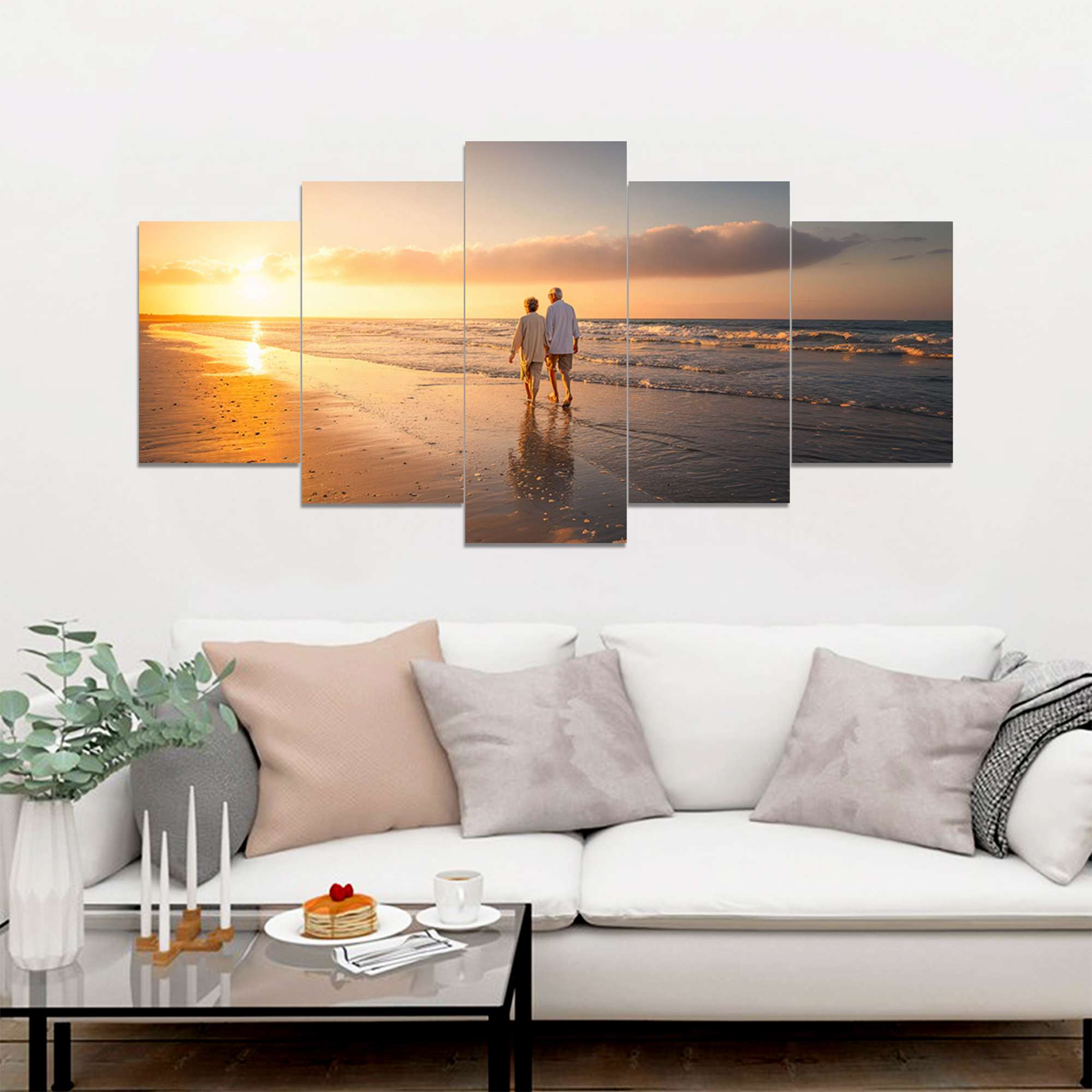 Custom Photo 5 Pieces Canvas Wall Art CTM05