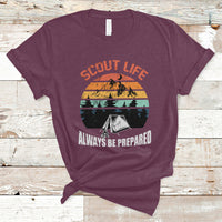 Scout Camping Always Be Prepared Hiking Camping Outdoors Troop Leader T-Shirt - Wonder Print Shop