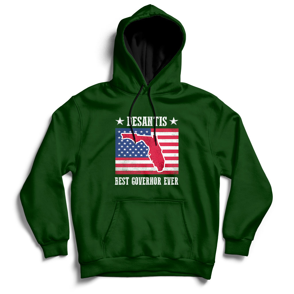 Desantis Best Governor Ever Florida US State Political Hoodie - Wonder Print Shop