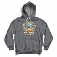 Vintage Funny I Like Dragonflies And Maybe 3 People Hoodie - Wonder Print Shop