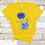 Colon Cancer Awareness CRC Sunflower Elephant Blue Ribbon Be Kind T Shirt - Wonder Print Shop