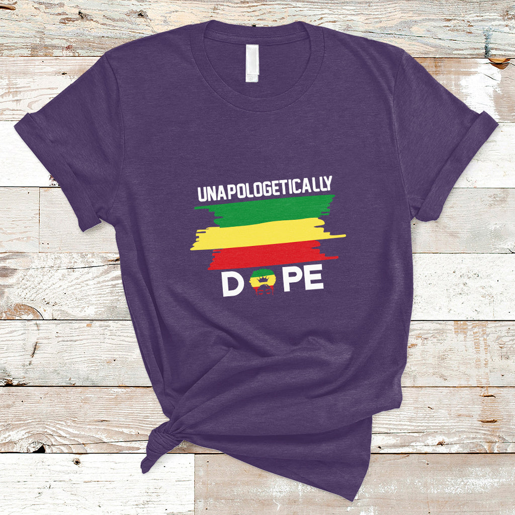 Unapologetically Dope Black Pride Melanin African American T Shirt - Wonder Print Shop
