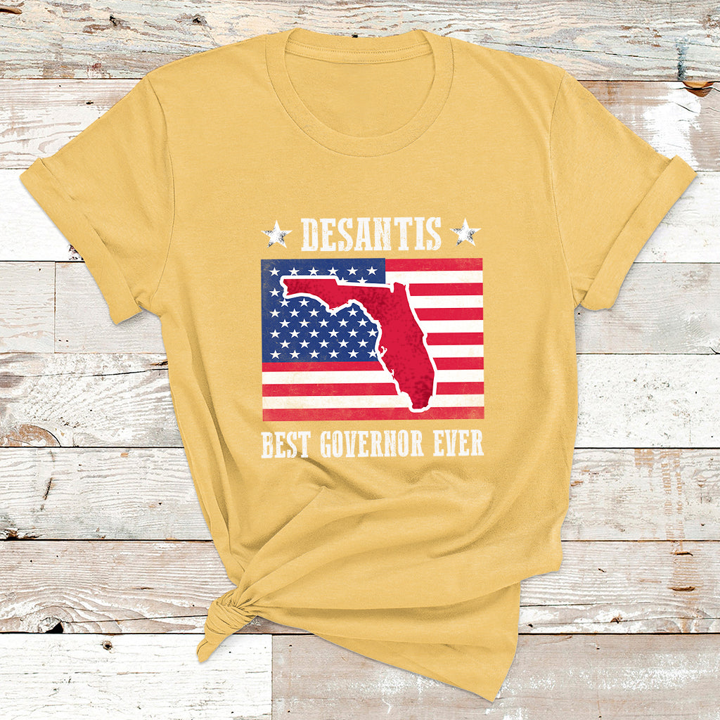 Desantis Best Governor Ever Florida US State Political T Shirt - Wonder Print Shop