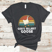 Vintage Funny God's Silliest Goose Duck Silly Goose Memes T Shirt - Wonder Print Shop