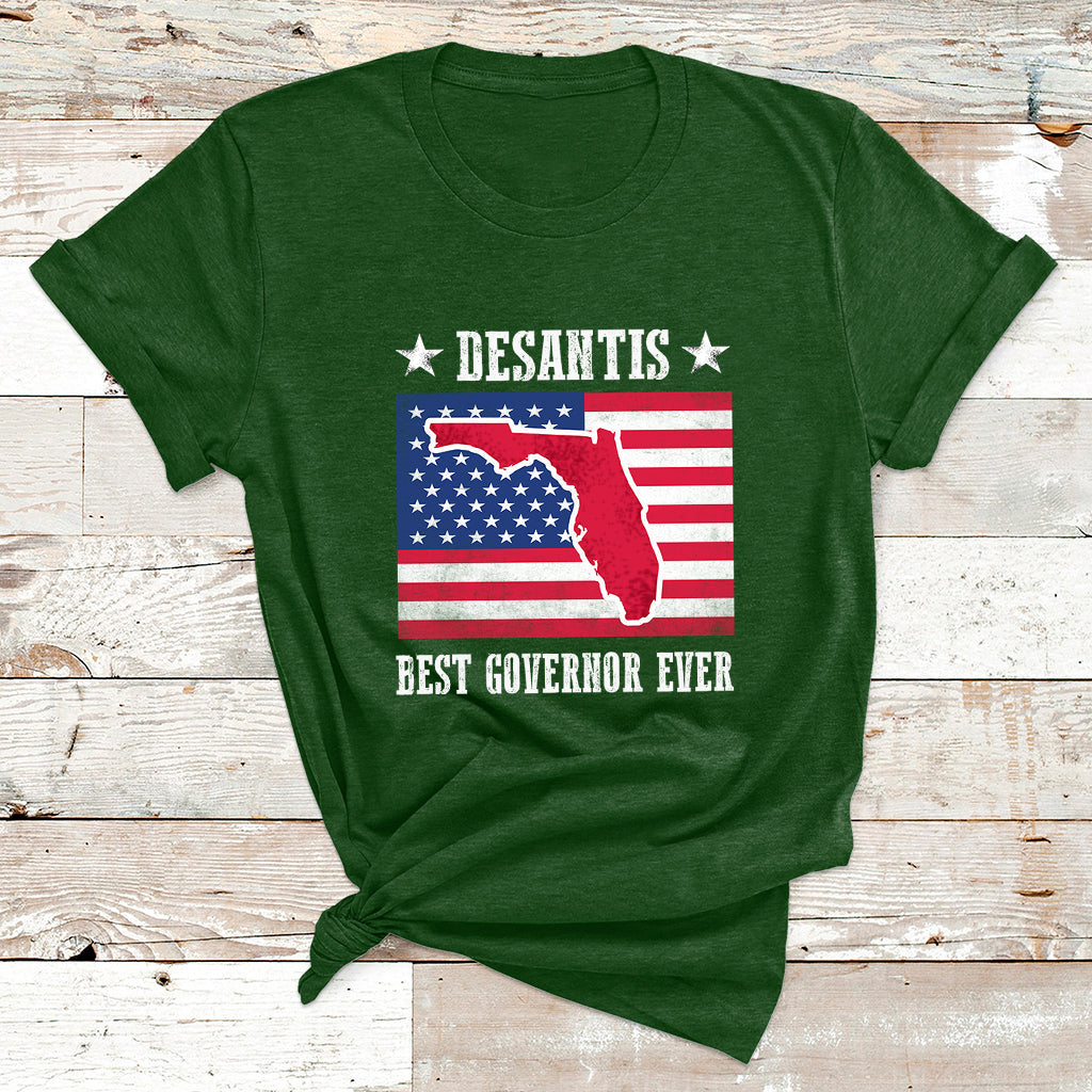 Desantis Best Governor Ever Florida US State Political T Shirt - Wonder Print Shop