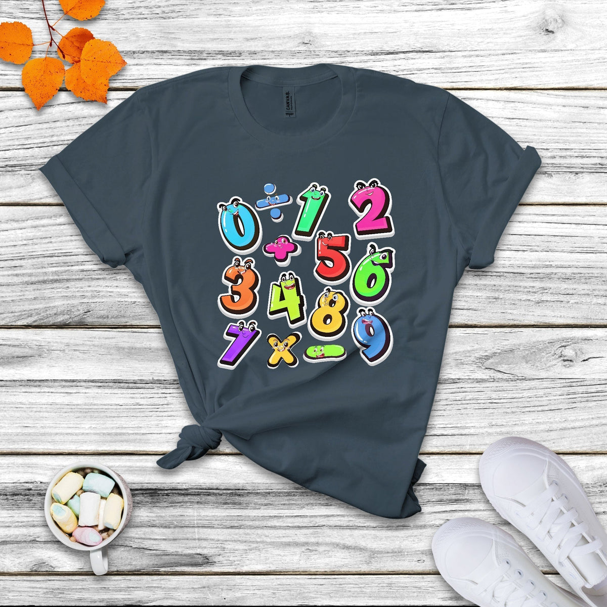Numbers Math Calculation Symbols Number Day Math Day Numbers Costume Let's Have Fun With The Numbers T Shirt - Wonder Print Shop