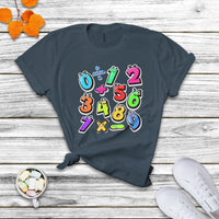 Numbers Math Calculation Symbols Number Day Math Day Numbers Costume Let's Have Fun With The Numbers T Shirt - Wonder Print Shop