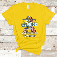 Rare Disease Warrior Rare Disease Awareness Zebra Ribbon Fighter T Shirt - Wonder Print Shop