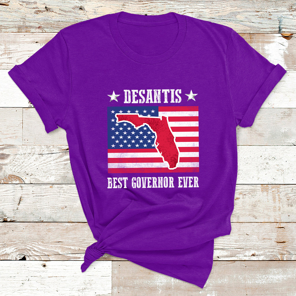 Desantis Best Governor Ever Florida US State Political T Shirt - Wonder Print Shop