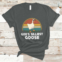 Vintage Funny God's Silliest Goose Duck Silly Goose Memes T Shirt - Wonder Print Shop