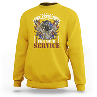 Thank You For Your Service Veterans Day Memorials Day Patriots Sweatshirt - Wonder Print Shop