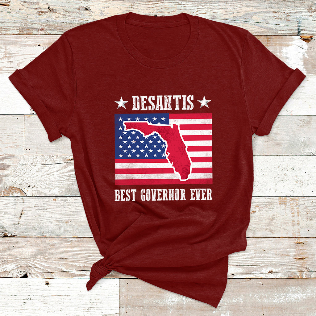 Desantis Best Governor Ever Florida US State Political T Shirt - Wonder Print Shop