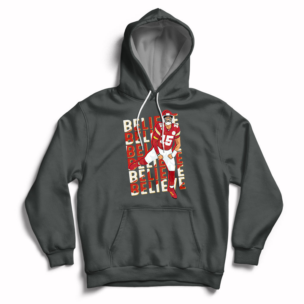 Believe Believe Believe Mahomes If It's Grim Be The Grim Reaper Hoodie - Wonder Print Shop