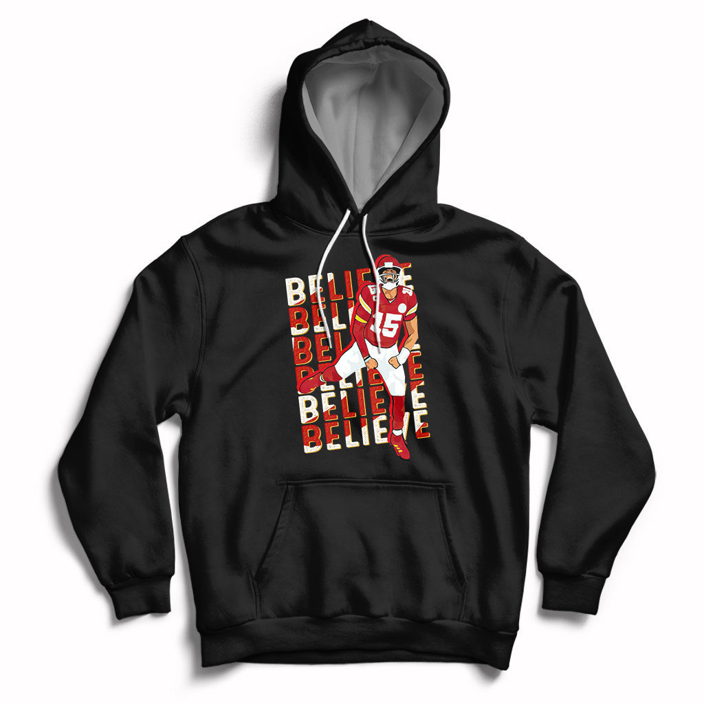 Believe Believe Believe Mahomes If It's Grim Be The Grim Reaper Hoodie - Wonder Print Shop