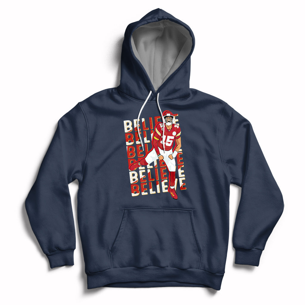Believe Believe Believe Mahomes If It's Grim Be The Grim Reaper Hoodie - Wonder Print Shop