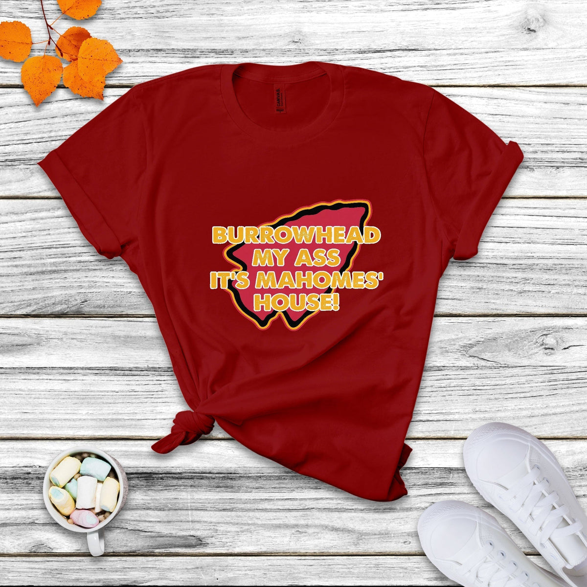 Funny Sarcastic Burrowhead My Ass Mock T Shirt - Wonder Print Shop