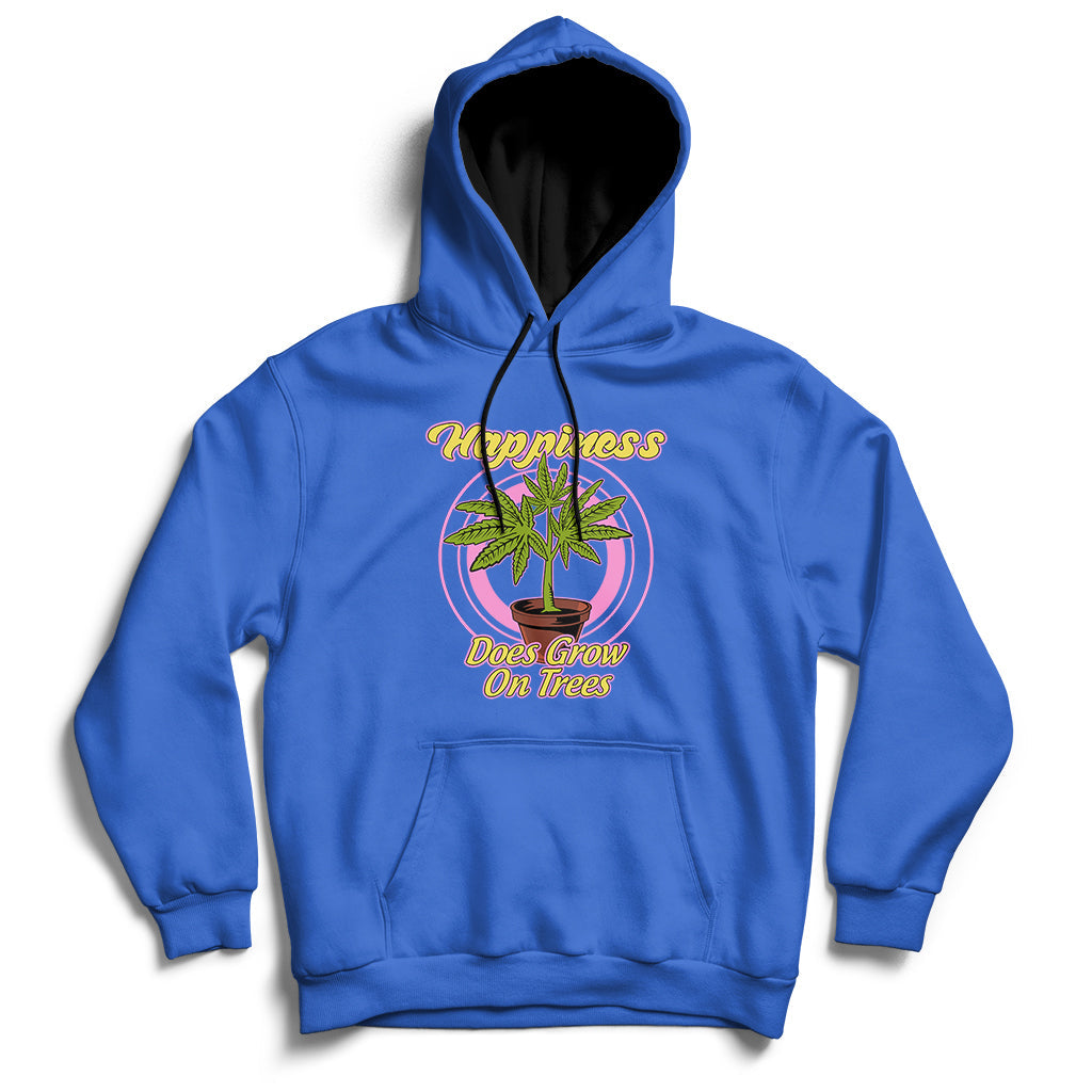 420 Marijuana Cannabis Pot Leaf Happiness Does Grow On Trees Hoodie - Wonder Print Shop