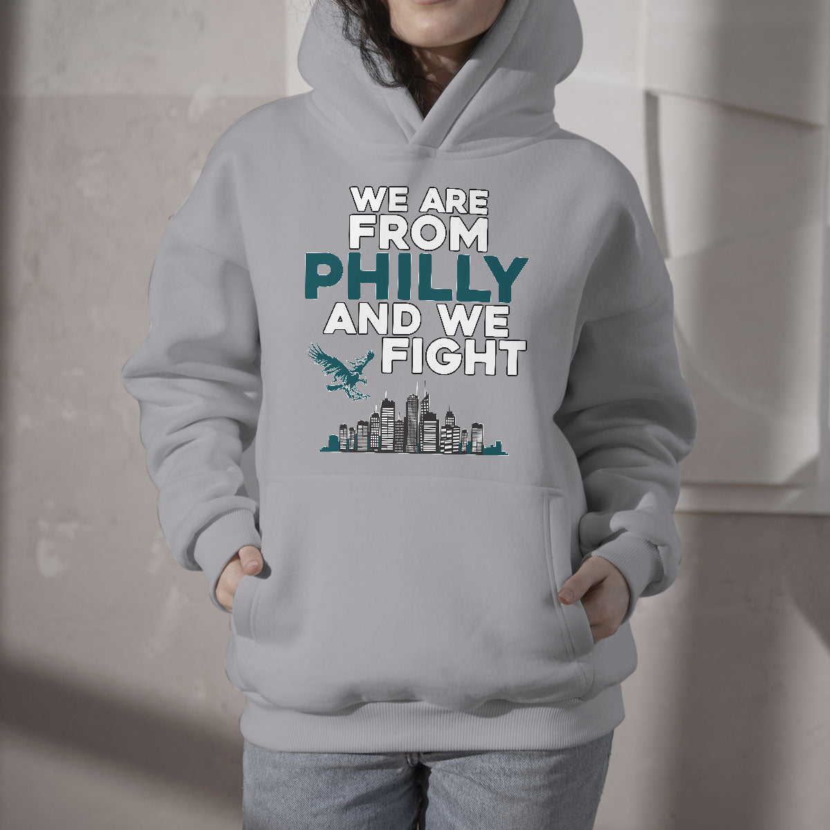 We Are From Philly And We Fight It's A Philly Thing Eagle Hoodie - Wonder Print Shop