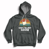 Vintage Funny God's Silliest Goose Duck Silly Goose Memes Hoodie - Wonder Print Shop