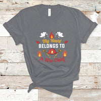 My Heart Belongs To A Fire Chief Wife Valentines Day T Shirt - Wonder Print Shop
