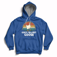 Vintage Funny God's Silliest Goose Duck Silly Goose Memes Hoodie - Wonder Print Shop