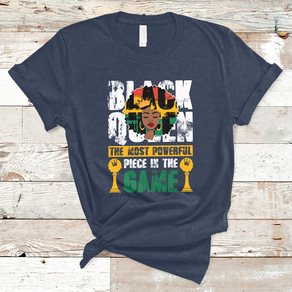 Black Queen The Most Powerful Piece In The Game Black Pride T-Shirt - Wonder Print Shop