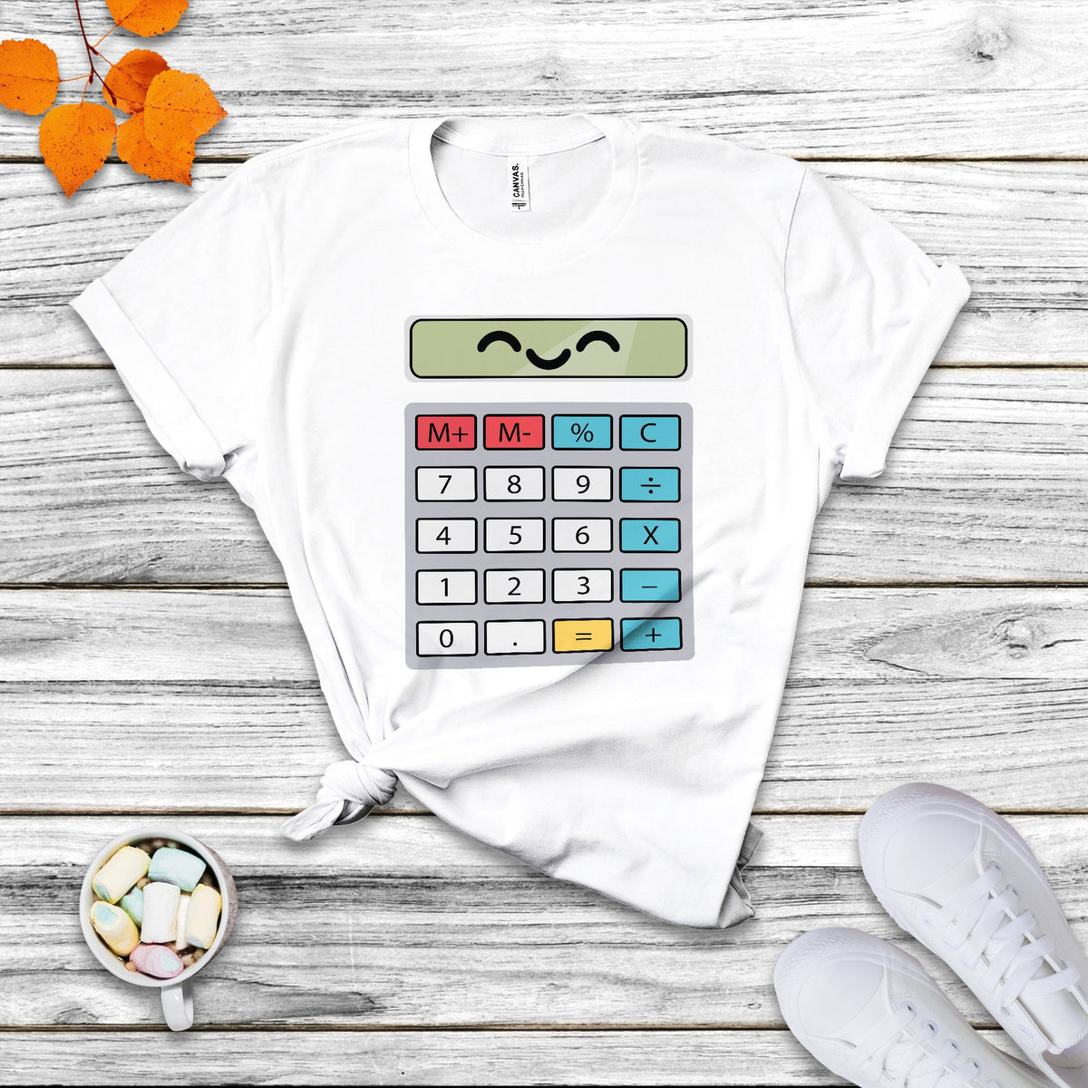 Number Day Math Day Calculator Costume I Am A Calculator Let's Have Fun With The Numbers T Shirt - Wonder Print Shop