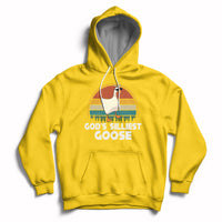 Vintage Funny God's Silliest Goose Duck Silly Goose Memes Hoodie - Wonder Print Shop