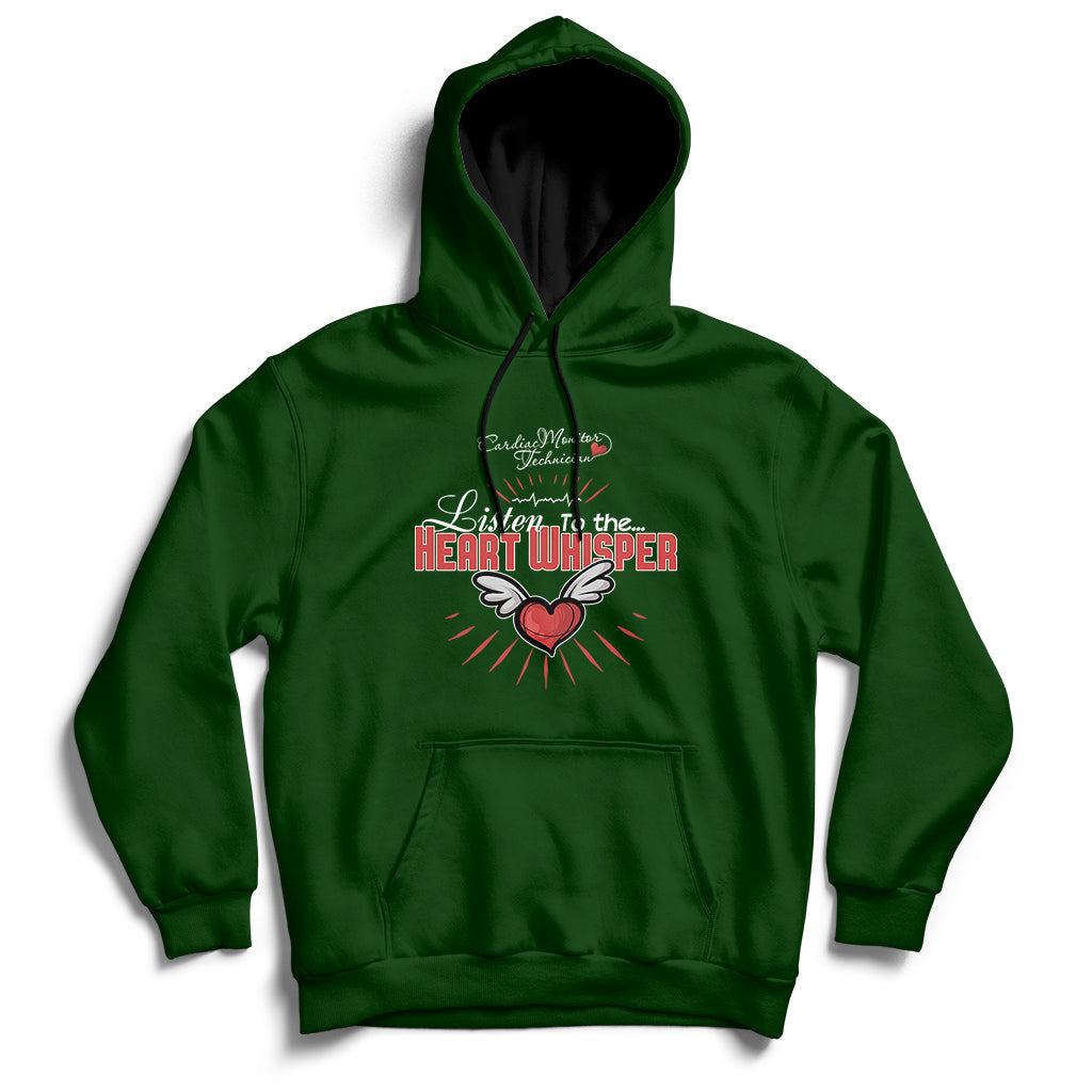 Cardiac Monitor Technician Listen To The Heart Whisper Hoodie - Wonder Print Shop