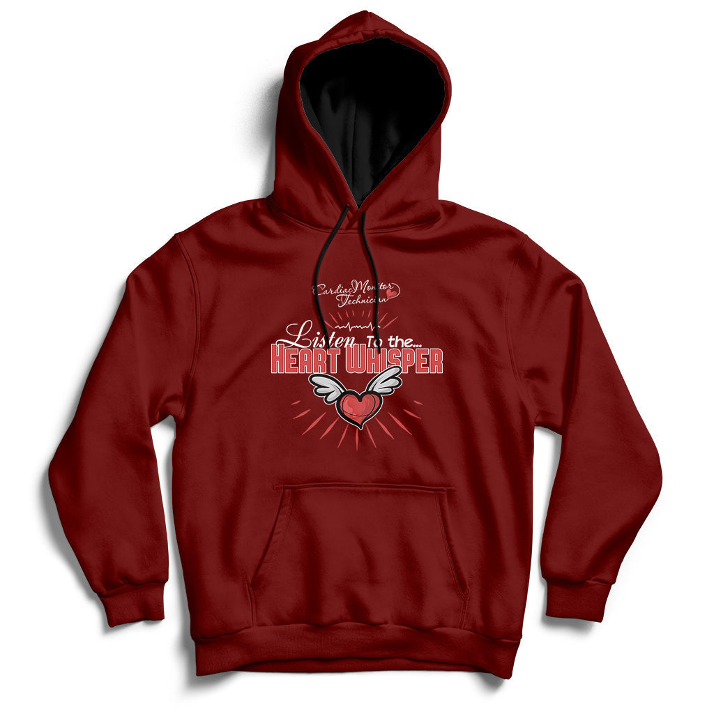 Cardiac Monitor Technician Listen To The Heart Whisper Hoodie - Wonder Print Shop
