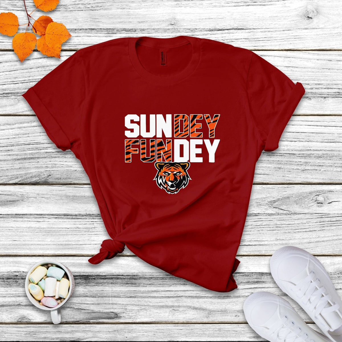 Sundey Fundey Fear Da Tiger Rule The Jungle King Of Da North T Shirt - Wonder Print Shop